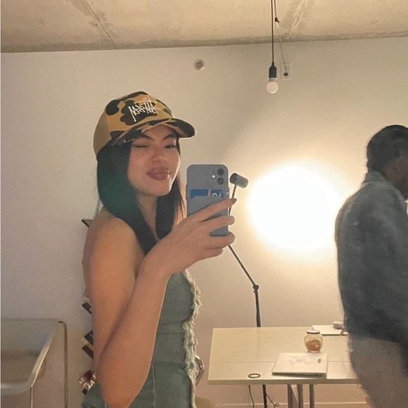 Crazy Denim Corset Style Tube Top by TheOpen Product - Picture 4 of 4